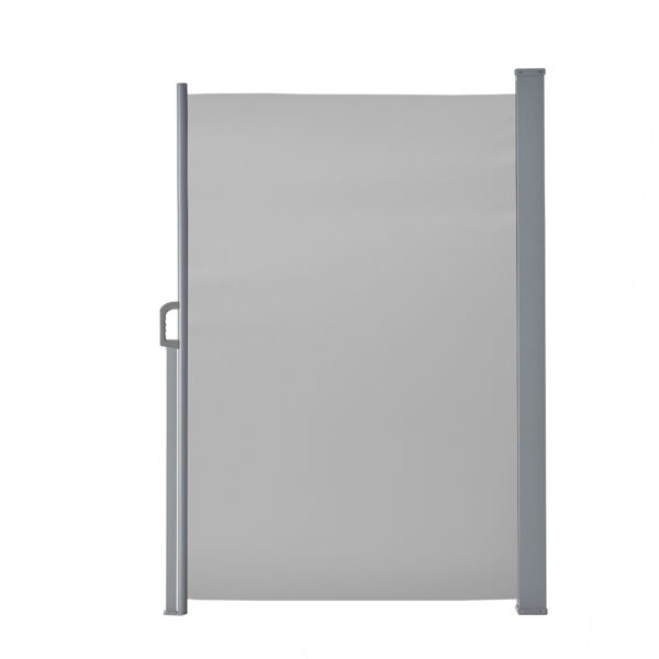 Seitenmarkise / Sichtschutz aus Polyester, Gestell aus pulverbeschichtetem Stahl