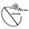 AMARE Handtuchhalter Ring – Edelstahl