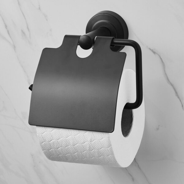 AMARE Toilettenpapierrollenhalter mit Abdeckklappe